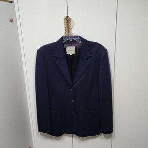 Trussardi Women's Blazer/Jacket Navy Blue Made in Italy